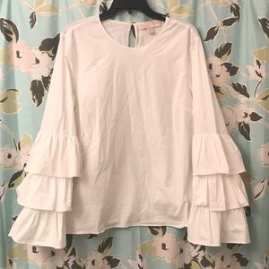 Michael Kors Blouse w Ruffle Sleeve